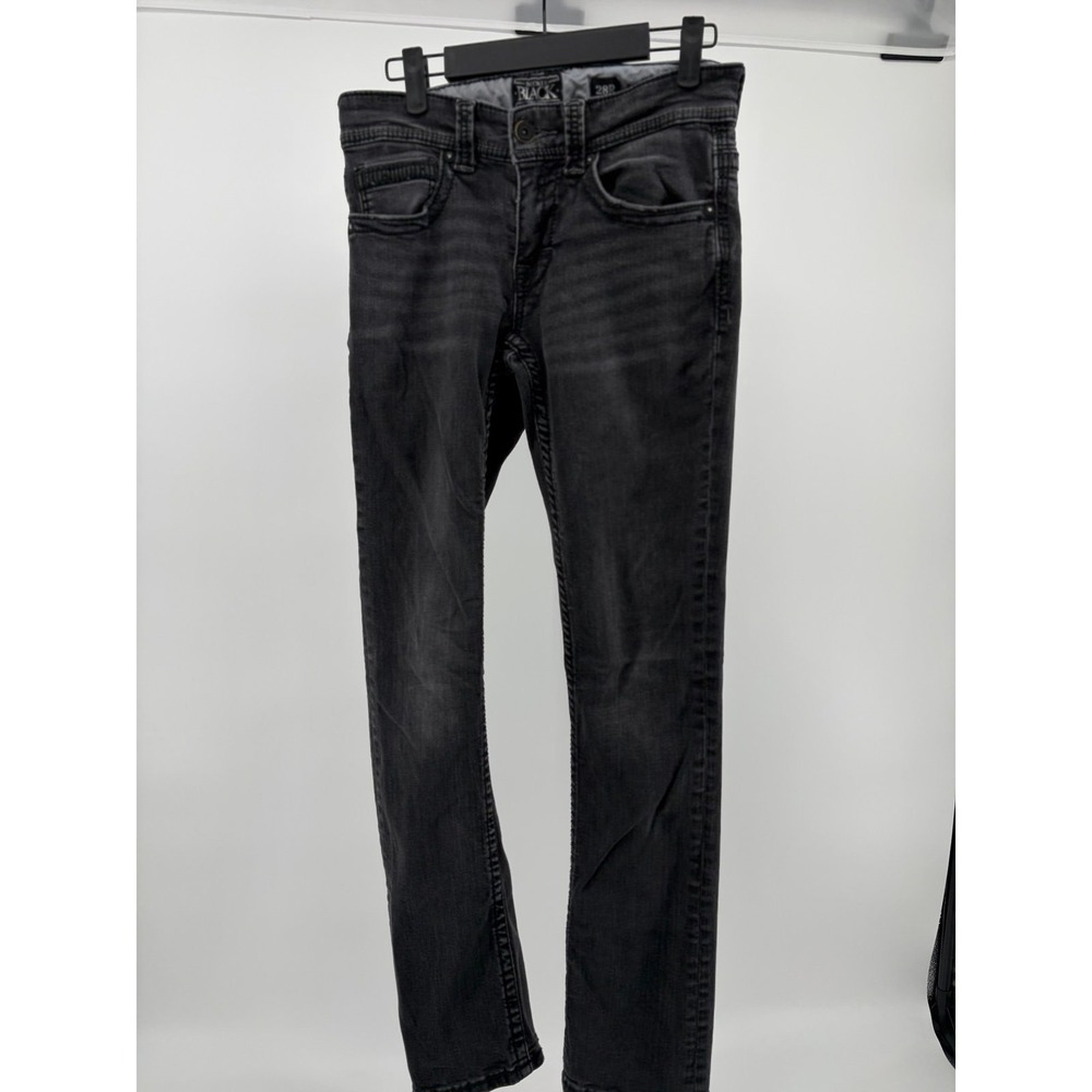 Buckle BKE Jeans Mens, Dark Black Denim Pants, Straight Leg, Men's Size 28R